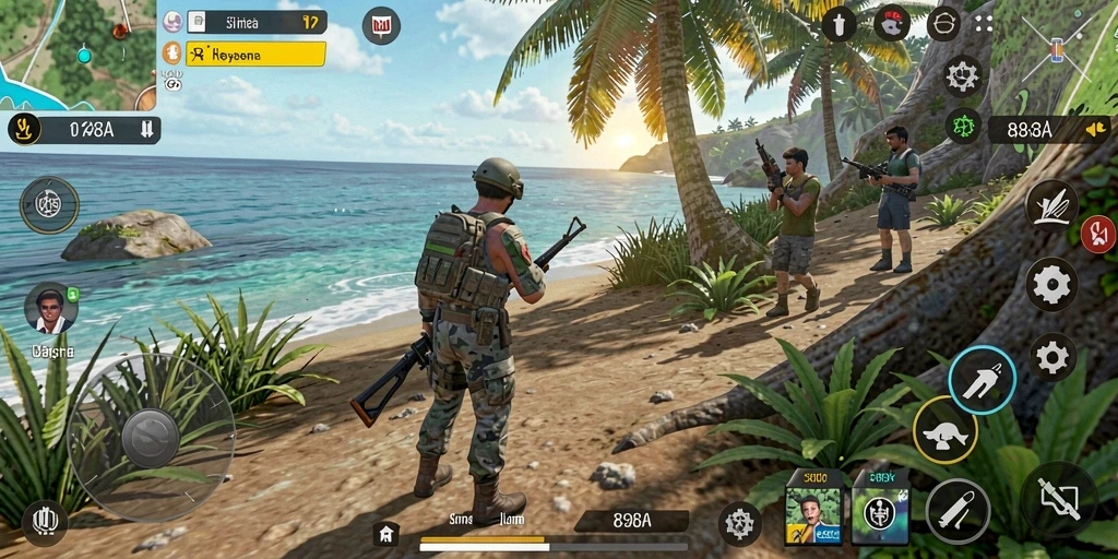 Tampilan gameplay 898A yang menarik dengan elemen simulasi kehidupan.