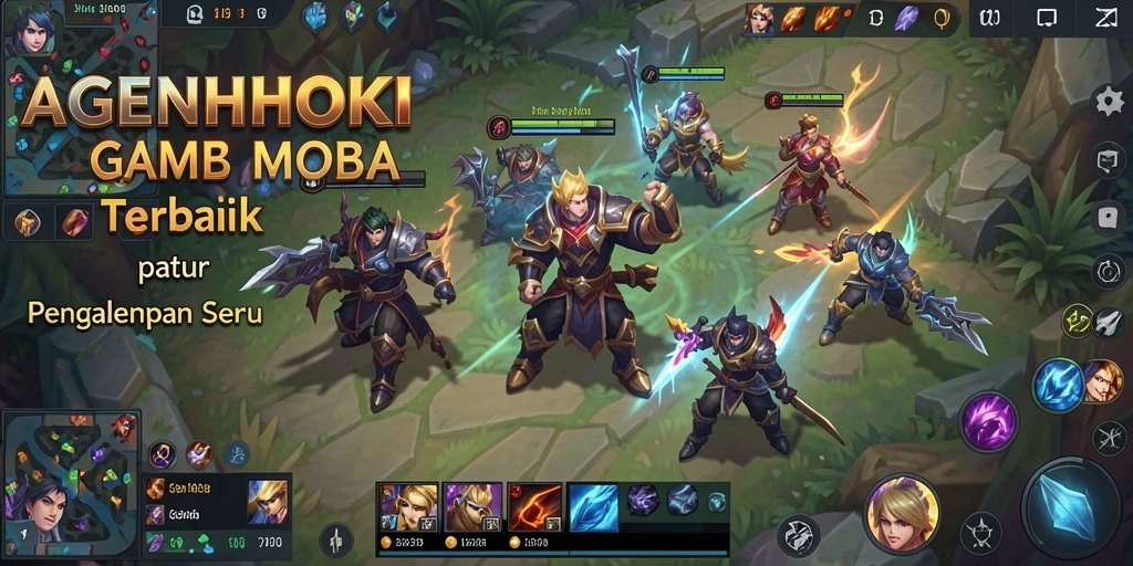 Tampilan gameplay AGENHOKI yang seru dalam pertempuran tim.