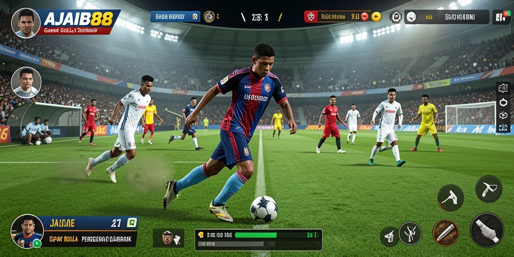 Tampilan gameplay AJAIB88 yang seru saat bertanding.