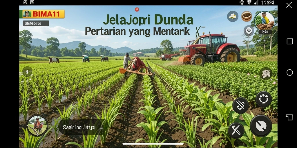 Screenshot menampilkan pengguna saat bercocok tanam di BIMA11.