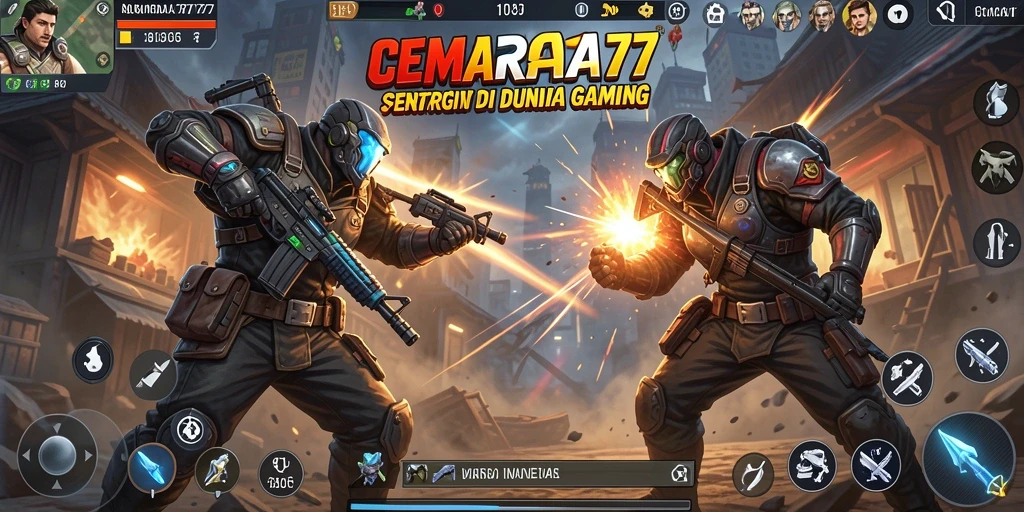 Tampilan dinamis dari pertarungan di CEMARA77.
