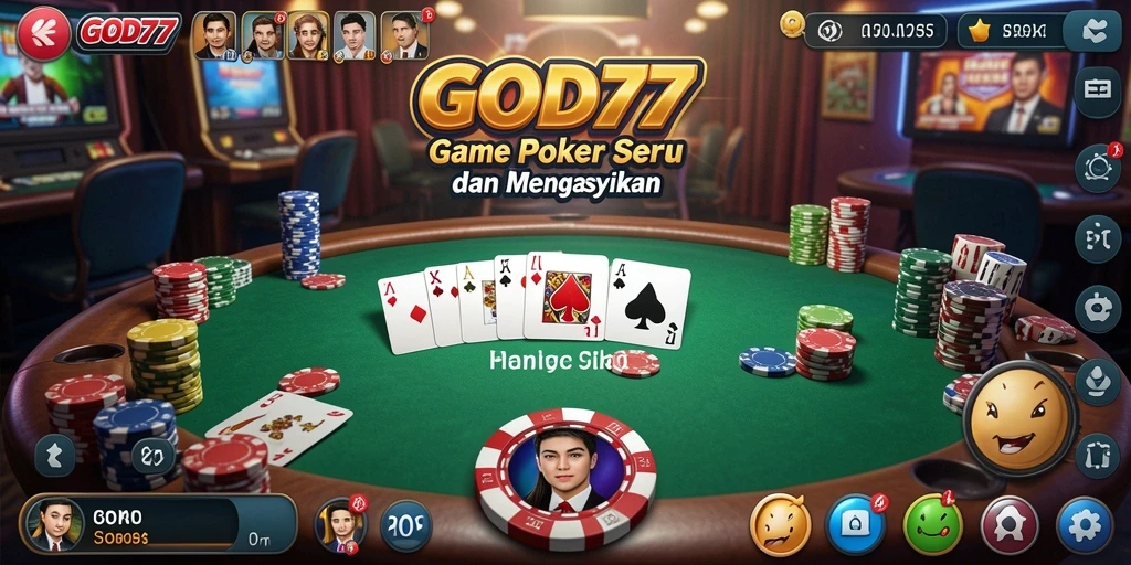 Gameplay seru di GOD77 dengan teman-teman poker.