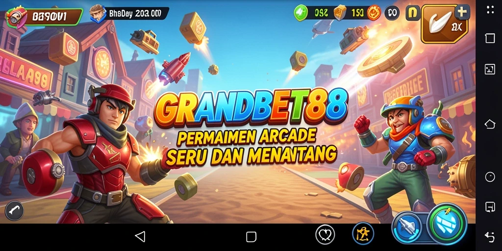 Tampilan gameplay seru dari GRANDBET88 dalam mode Arcade.