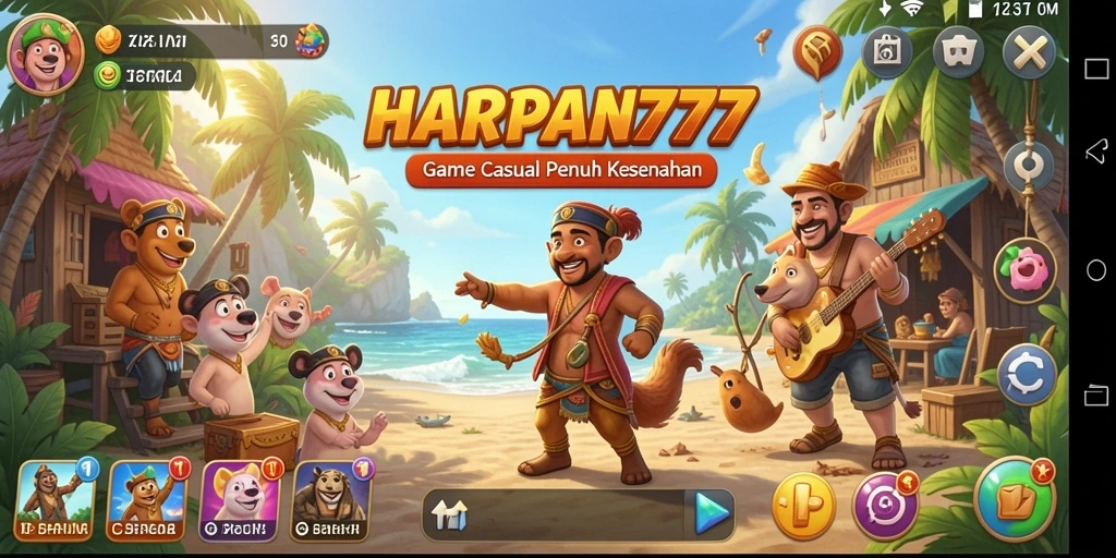 Tampilan gameplay seru dari HARAPAN777 yang menyenangkan.