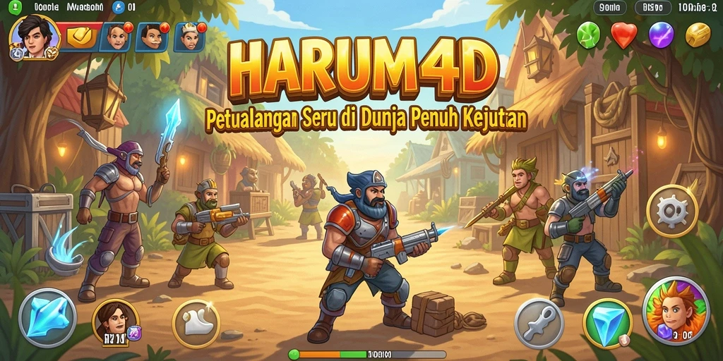 Tangkapan layar HARUM4D menampilkan aksi petualangan yang mendebarkan.