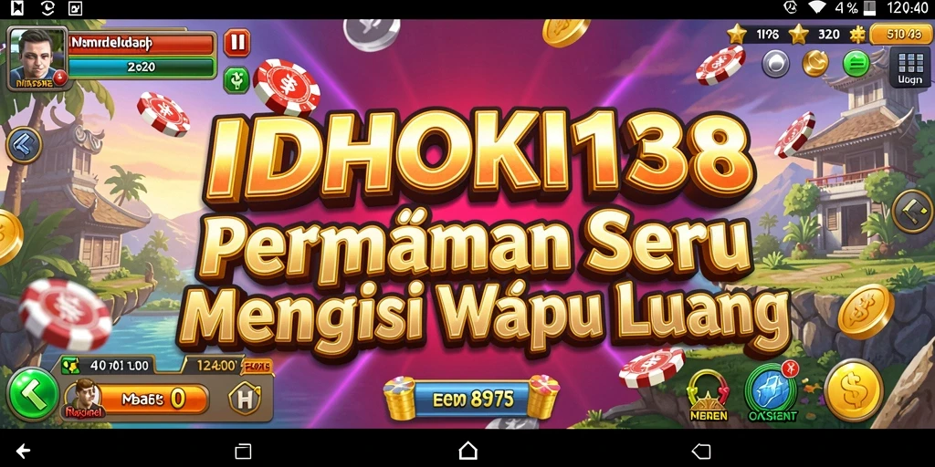 Screenshot menunjukkan gameplay menyenangkan IDRHOKI138 yang penuh warna.