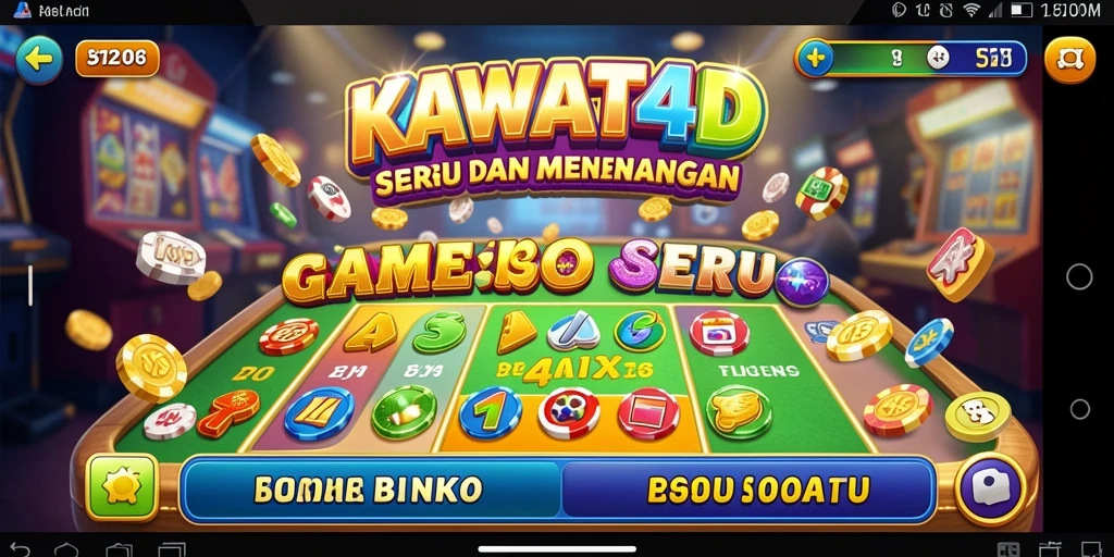 Gameplay menarik KAWAT4D dengan tampilan Bingo yang seru.