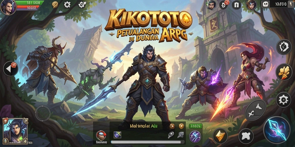 Tangkapan layar gameplay KIKOTOTO yang menampilkan aksi seru dalam petualangan ARPG.