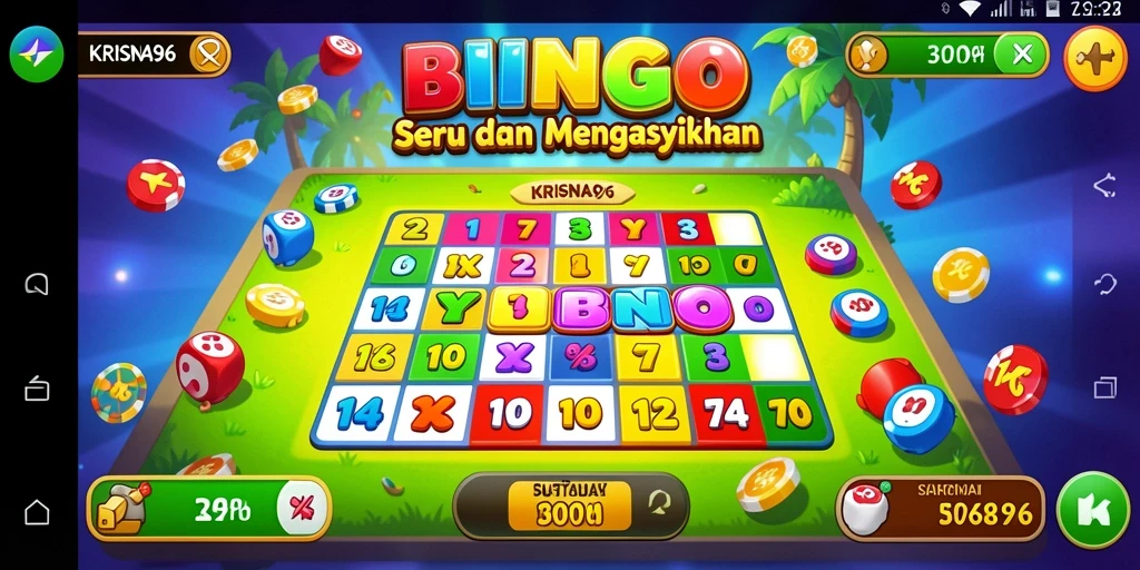 Tampilan gameplay KRISNA96 yang menarik dan penuh warna.