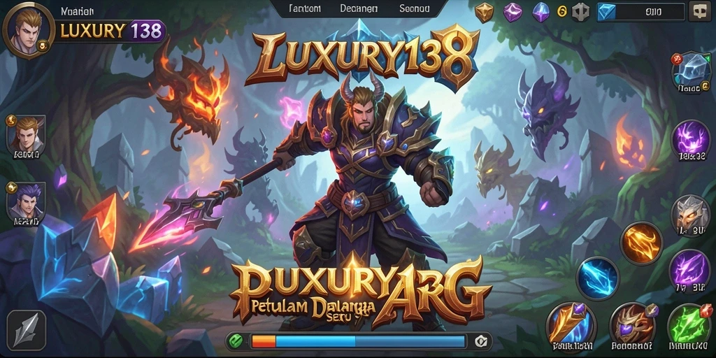 Tampilan permainan ARPG yang mendebarkan dalam LUXURY138.