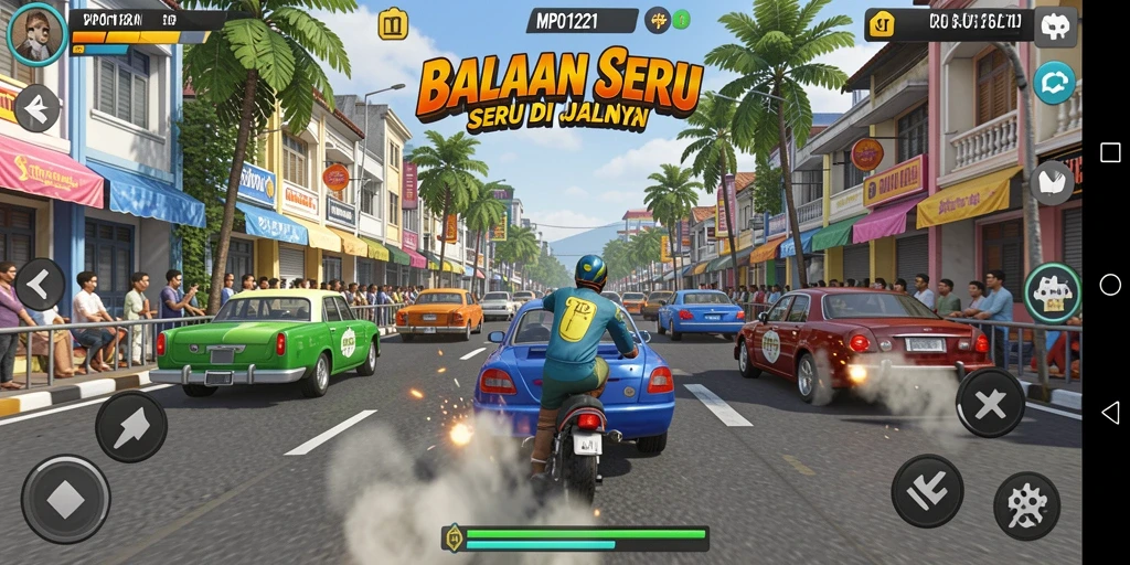 Gameplay balapan menegangkan di <strong>MPO1221</strong> dengan grafik yang menawan.