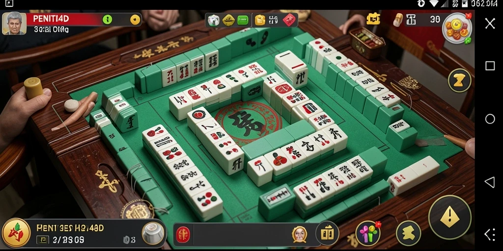 Tampilan gameplay <strong>PENITI4D</strong> yang menarik dalam permainan Mahjong.