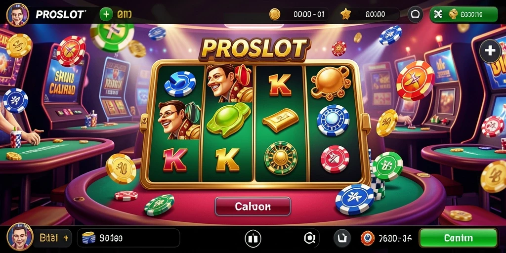 Screenshot gameplay PROSLOT yang menampilkan berbagai pilihan slot menarik.