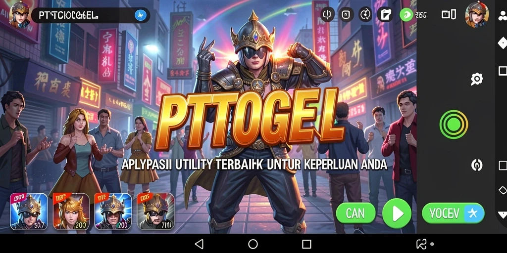 Tampilan antarmuka PTTOGEL yang menarik dan fungsional.