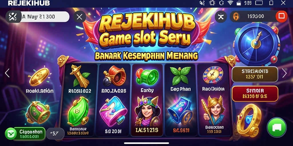 Tampilan gameplay slot yang mengasyikkan di REJEKIHUB.