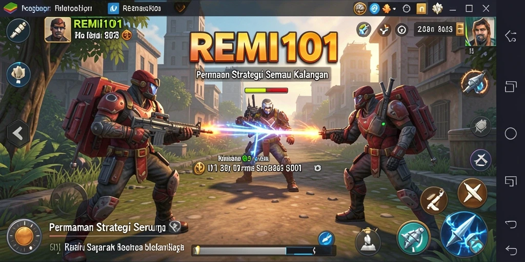 Tampilan gameplay yang strategis dan mendalam dari REMI101.