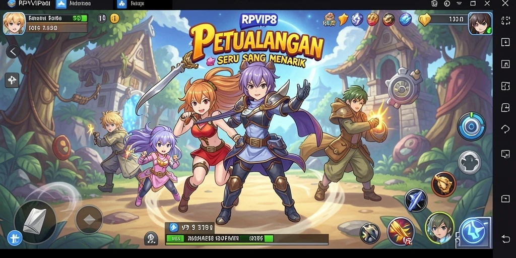 Gameplay Anime seru dan penuh warna di RPVIP8.