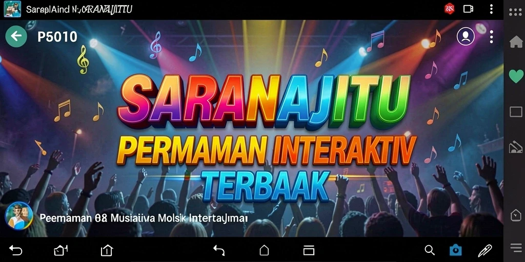 Tampilan gameplay menampilkan tantangan musik yang seru.