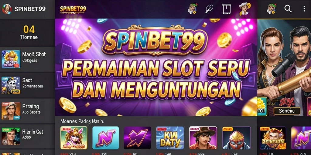 Tampilan gameplay menarik dari SPINBET99 yang penuh warna.