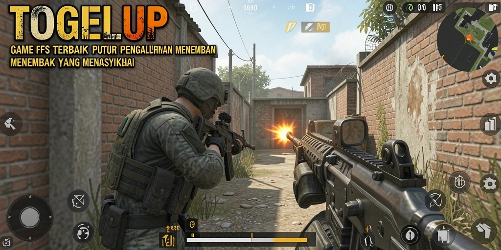 Tangkapan layar TOGELUP menampilkan aksi menembak yang intens dan grafis yang menawan.