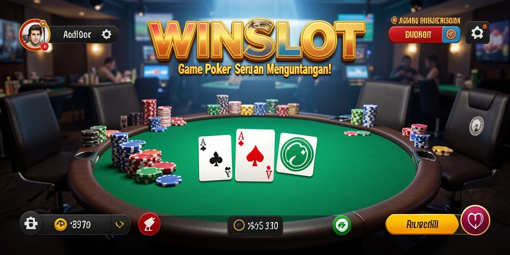 Tampilan gameplay menarik dalam WINSLOT yang membuat poker semakin seru.